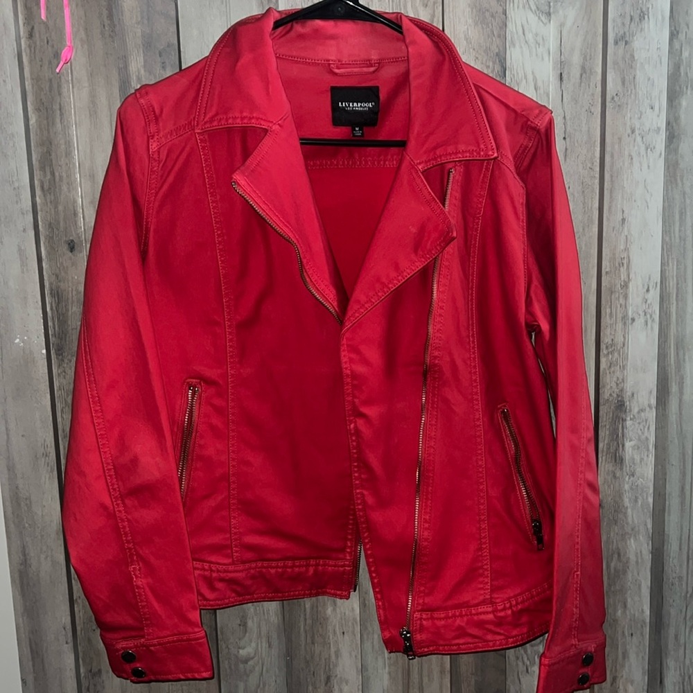 Liverpool Red Moto jacket